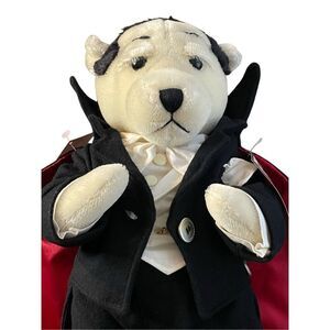 Cooperstown Bears Bela Lugosi Plush Dracula Teddy Bear Signed COA # 8 of 475 NWT
